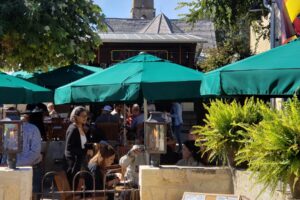 Altdorf’s Biergarten and Old Saint Mary’s Church