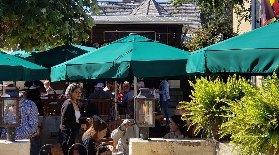 Altdorf’s Biergarten and Old Saint Mary’s Church