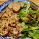 Creamy, Savory Egg Noodles and Italian Sausage Dinner